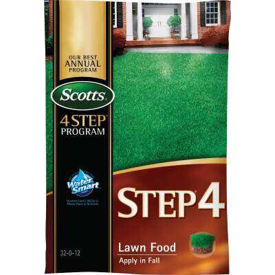 Scotts 4-Step Program Step 4 12.50 Lb. 5000 Sq. Ft. 32-0-12 Fall Lawn Fertilizer